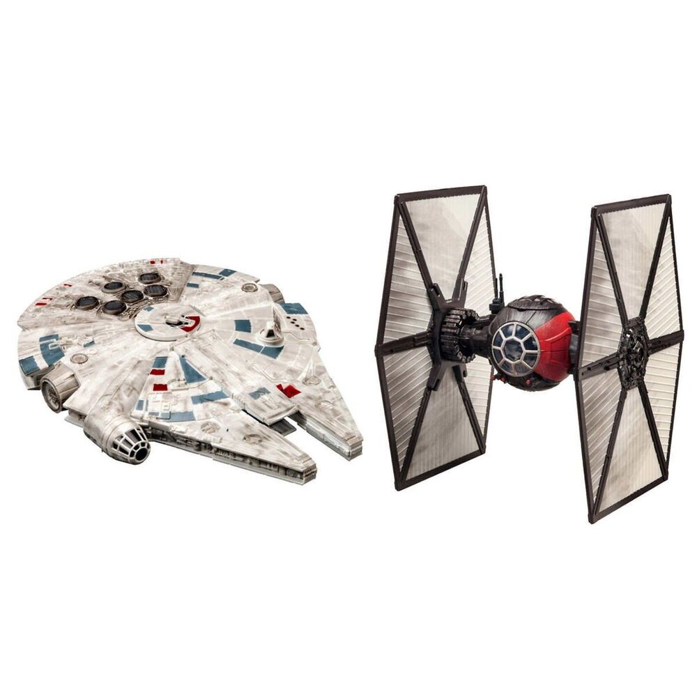 Star Wars Battle Pack Model Kit Millennium Falcon & First Order TIE Fighter